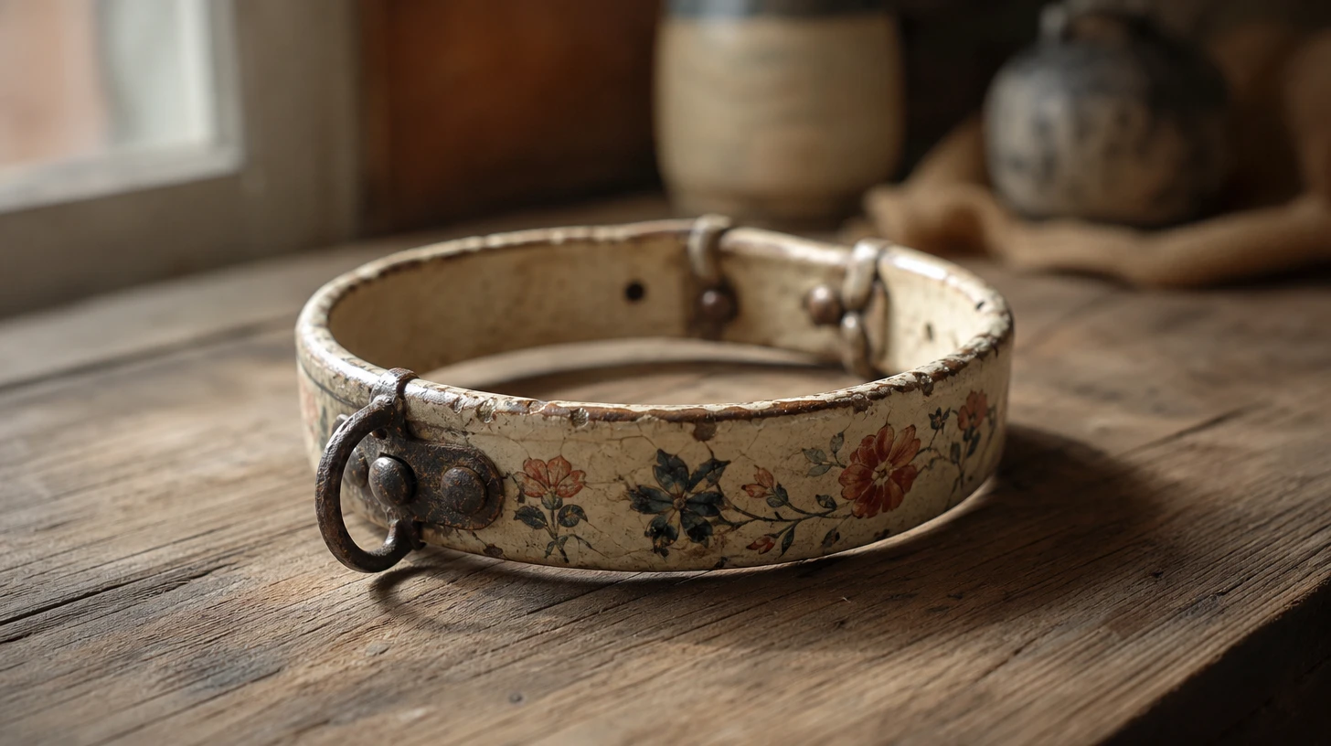 collier anti-tique chien en céramique
