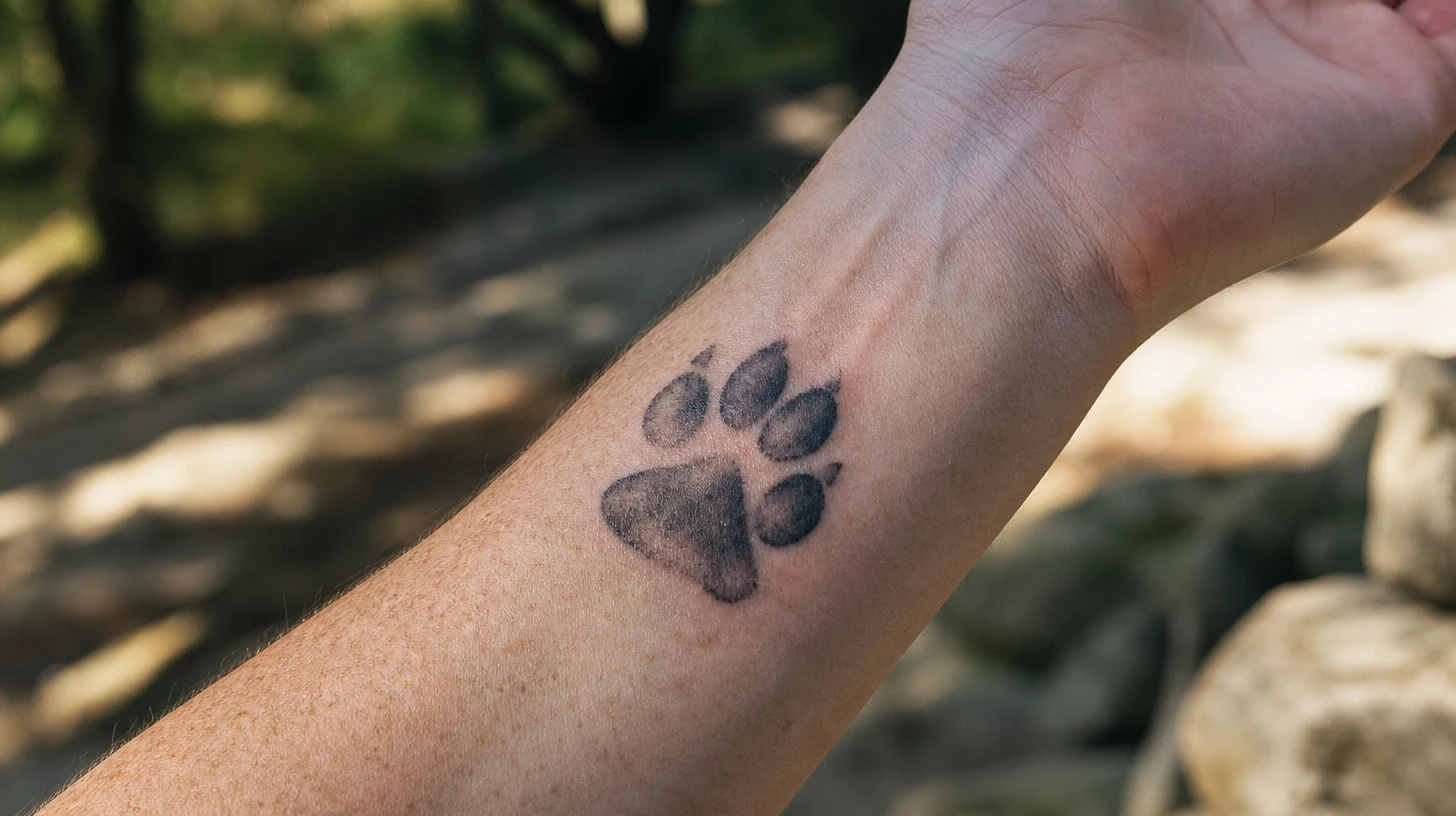 Tatouage Patte de Chien